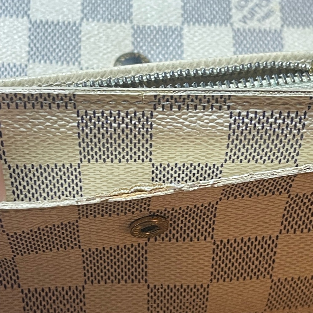 10889 Louis Vuitton Damier Azur wallet Vintage Rare cards and photo - Picture 9 of 16